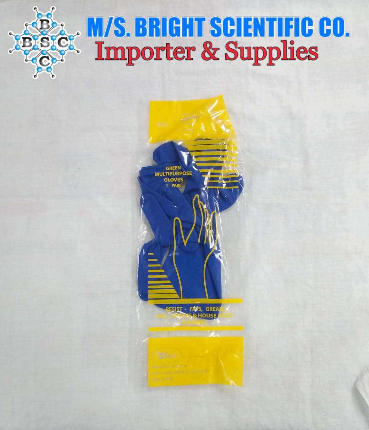 Hand Gloves Green Multipurpose