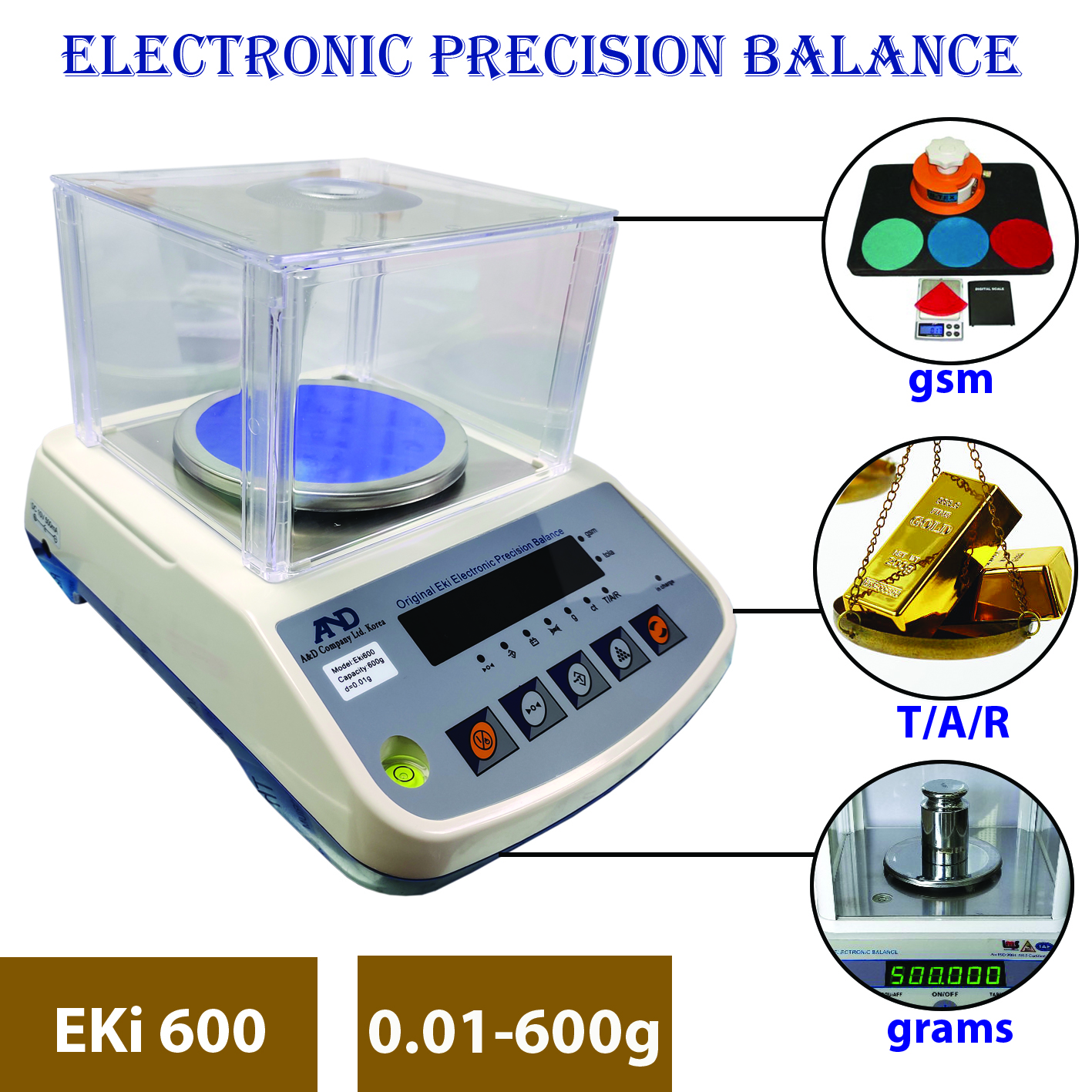 Digital Precision Balance EKi600 AND | Precision Laboratory Balance - Image 2