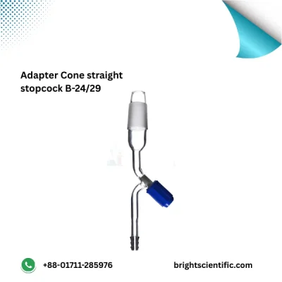 Adapter Cone Straight Stopcock B-24/29 – Precision Laboratory Glassware