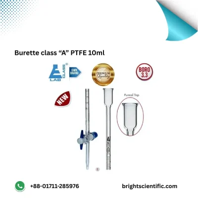 Burette Class “A” PTFE 50ml – Precision Laboratory Glassware