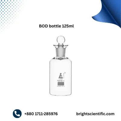 BOD Bottle 125ml – Durable Laboratory Glassware