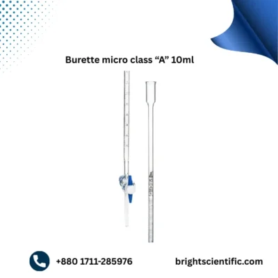 Burette Micro Class “A” 10ml – High-Precision Laboratory Glassware