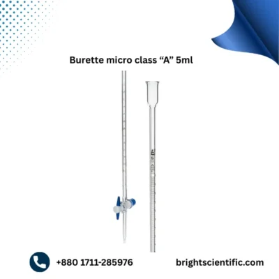 Burette Micro Class “A” 5ml – High-Precision Laboratory Glassware