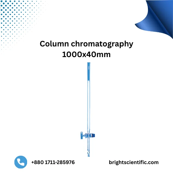 Column Chromatography 1000x40mm – Large Capacity Glass Column for Efficient Lab Separation
