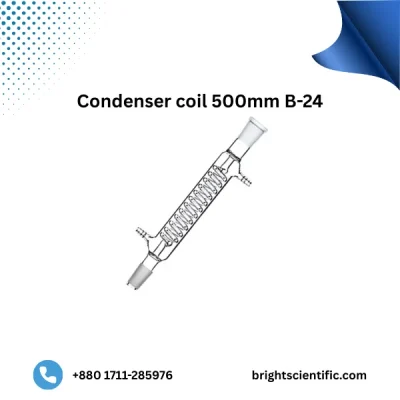 Condenser Coil 500mm B-24 – Premium Laboratory Glassware for Distillation