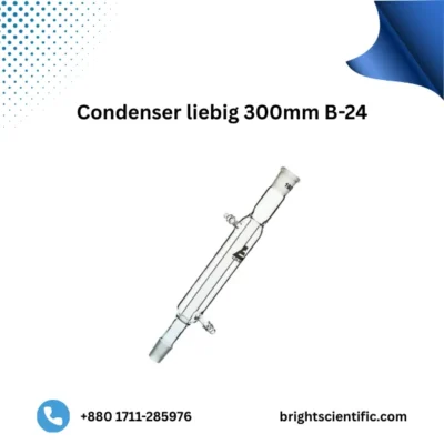 Condenser Liebig 300mm B-24 – Durable Glassware for Laboratory Distillation