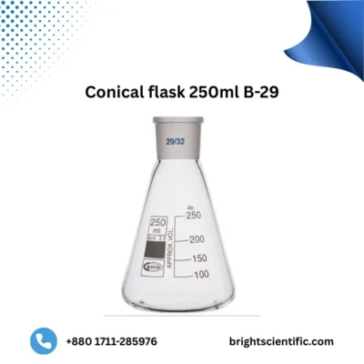 Conical Flask 250ml B-29 – Premium Borosilicate Glass Laboratory Flask