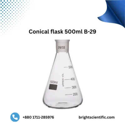 Conical Flask 500ml B-29 – Premium Borosilicate Glass Laboratory Flask