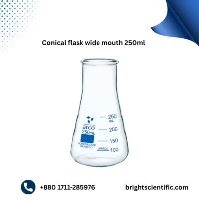 Conical Flask Wide Mouth 250ml – Durable Laboratory Glassware