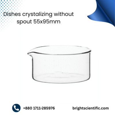 Crystallizing Dish 55x95mm Without Spout – High-Quality Laboratory Glassware