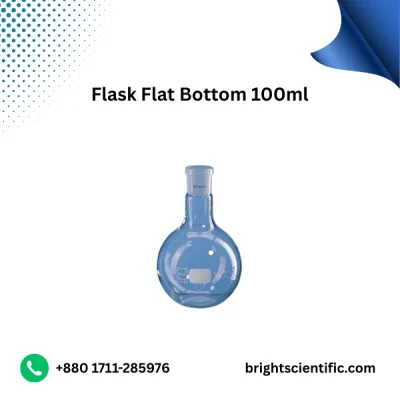 Flask Flat Bottom 100ml – Durable Lab Glassware