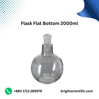 Flask Flat Bottom 2000ml B-24 – High-Quality Lab Glassware