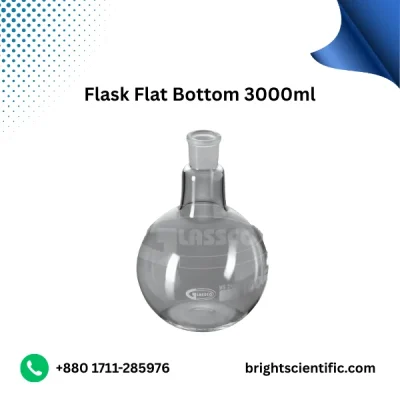 Flask Flat Bottom 3000ml B-29 – Premium Lab Glassware