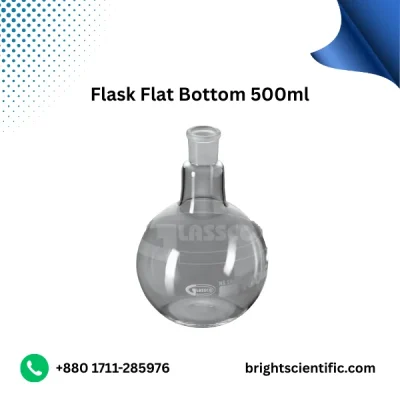 Flask Flat Bottom 500ml B-24 – High-Quality Lab Glassware