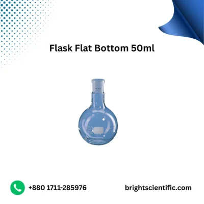 Flask Flat Bottom 50ml – Premium Lab Glassware