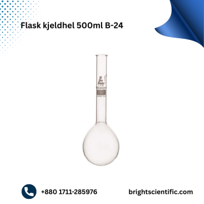 Flask  Kjeldahl 500ml B-24 | Premium Borosilicate Laboratory