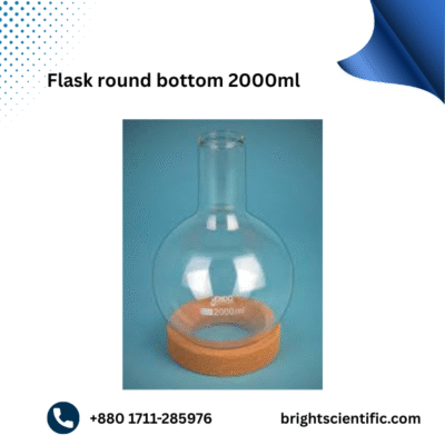 Flask Round Bottom 2000ml | Premium Borosilicate Glass Laboratory