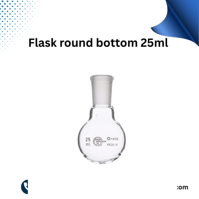 Flask Round Bottom 25ml B-24/29 | Premium Borosilicate Glass