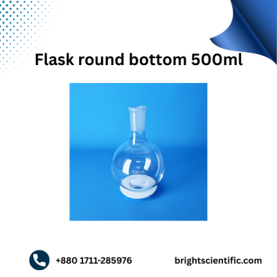 Flask Round Bottom 500ml B-29 | Durable Borosilicate Glass Flask