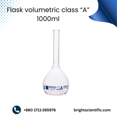 Flask Volumetric Class “A” 1000ml – Precision Laboratory Measurement