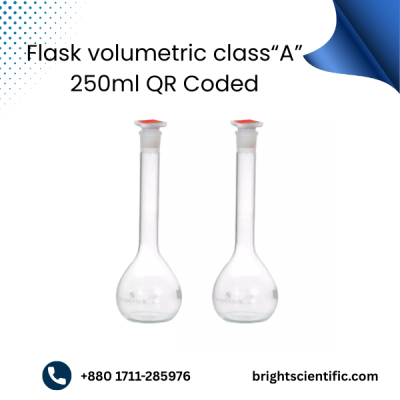 Flask Volumetric Class “A” 250ml (QR Coded) – Precision Laboratory Measurement