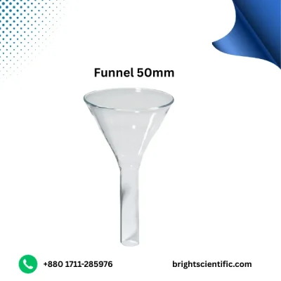 Funnel 50mm – Durable Laboratory Glass Funnel | Bright Scientific