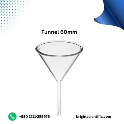 Glass Funnel 60mm – Premium Lab Glassware