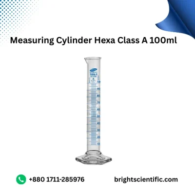 Measuring Cylinder Hexa Class “A” 100 ml – Precision Laboratory Glassware