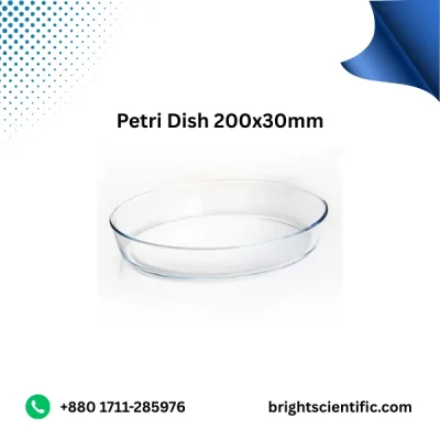 Petri Dish 200x30 mm – High-Quality Laboratory Glassware