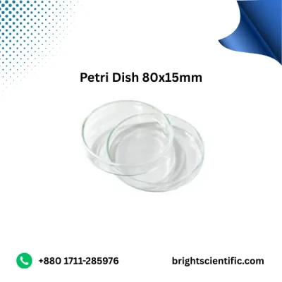 Petri Dish 80x15 mm – Durable Laboratory Glassware