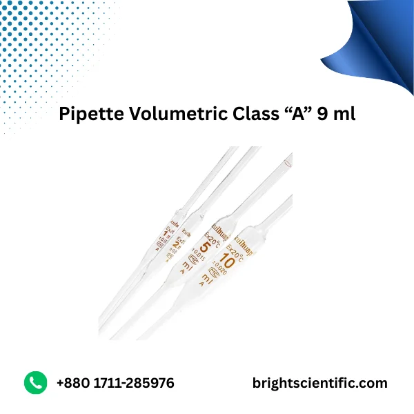 Pipette Volumetric Class “A” 9ml – Accurate Laboratory Glassware
