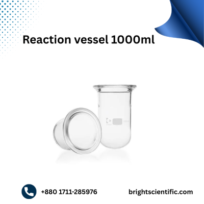 Reaction Vessel 1000ml – High-Quality Borosilicate Lab Glassware