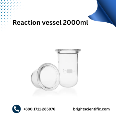 Reaction Vessel 2000ml – Durable Borosilicate Lab Glassware
