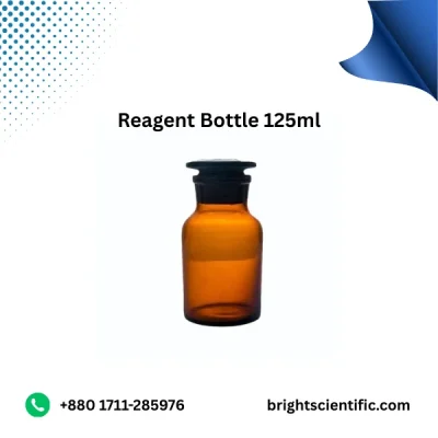 Reagent Bottle Amber 125 ml – Protect Light-Sensitive Chemicals