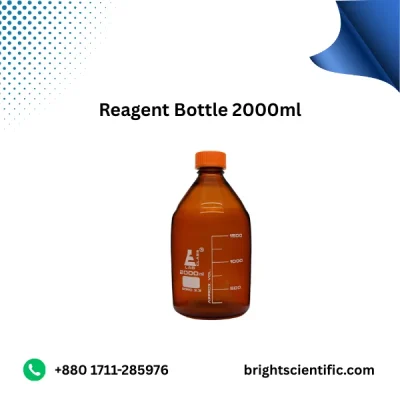 Reagent Bottle 2000 ml – Large Capacity Laboratory Glassware