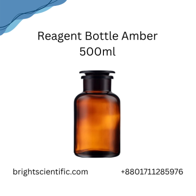 Amber Reagent Bottle 500ml – Safe Chemical Storage