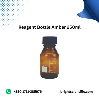 Reagent Bottle Amber 250 ml – Protect Light-Sensitive Chemicals