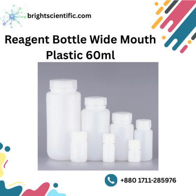 Reagent Bottle Wide Mouth Plastic 60ml