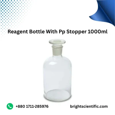 Reagent Bottle With Glass Stopper 1000 ml – Premium Lab Glassware
