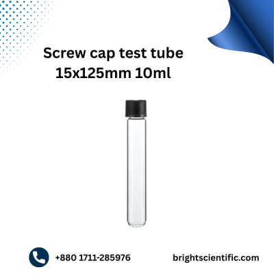Screw Cap Test Tube 18x150mm 25ml – Laboratory Glassware for Safe Sample Storage