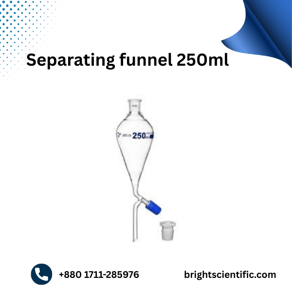 Separating Funnel 250ml | High-Quality Laboratory Glassware