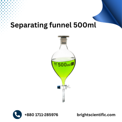 Separating Funnel 500ml | Premium Laboratory Glassware