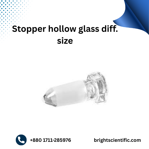 Glass Stopper Hollow Different Sizes | Laboratory Stoppers