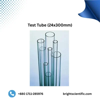 Test Tube 24x300mm – Durable Laboratory Glass Tube