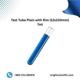 Test Tube Plain with Rim 12x100mm 7ml
