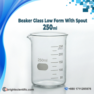 Beaker Glass Low Form With Spout 250ml Laboratory Glassware