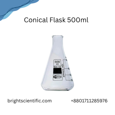 Conical Flask Graduated Narrow Mouth 500ml – Precision Laboratory Glassware