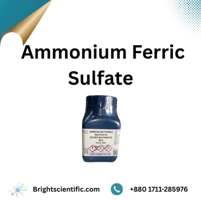 Ammonium Ferric Sulfate (Ammonium Iron (III) Sulphate) Loba India 500gm analytical reagent laboratory chemical.