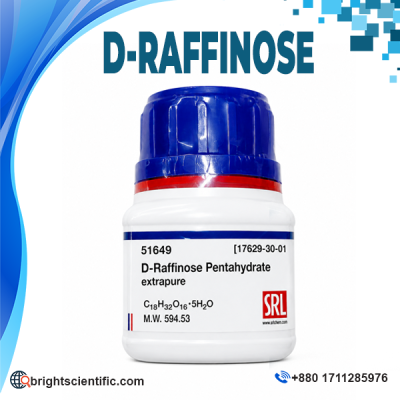 D-Raffinose Laboratory Reagent High Purity Chemical for Microbiology, Biochemistry and Research Applications