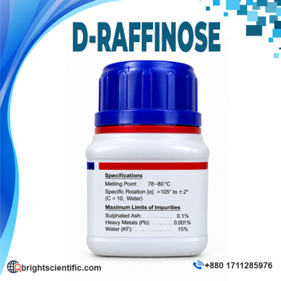 D-Raffinose Laboratory Reagent High Purity Chemical for Microbiology, Biochemistry and Research Applications